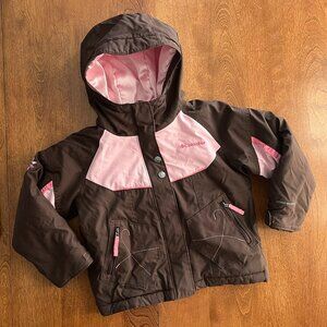 Columbia brown and pink winter coat 4/5
